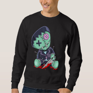 Sweatshirt Poupée Voodoo déplaisante Cute Avec Knife Kids Hal