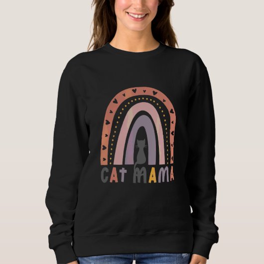 Sweatshirt Pour Cat Mama (Devant)