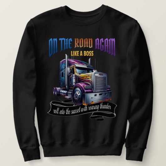 Sweatshirt pour conducteur de semi-remorque (Design devant)