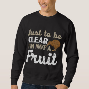 Sweatshirt Pour être clair, je ne suis pas un amoureux des oi