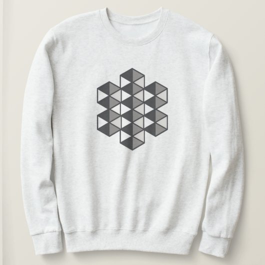 Sweatshirt pour femmes à triangles joints (Design devant)