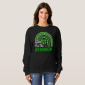 Sweatshirt Pour la Saint Patrick Shenanigans Rainbow (Devant entier)
