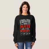 Sweatshirt Pour les filles Ados Math Math Pour les enseignant (Devant entier)