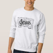 Sweatshirt POUR NOUS Christian Isaiah JESUS Noël (Devant)