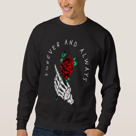 Sweatshirt Pour Toujours Et Toujours Manger Rosen Skeleton Ta (Devant)