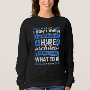 Sweatshirt Pourquoi Les Gens Embauchent Des Architectes Et En