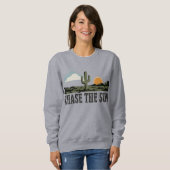 Sweatshirt Poursuivez le soleil (Devant entier)