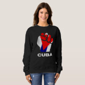 Sweatshirt Pouvoir Au Peuple Cubain (Devant entier)