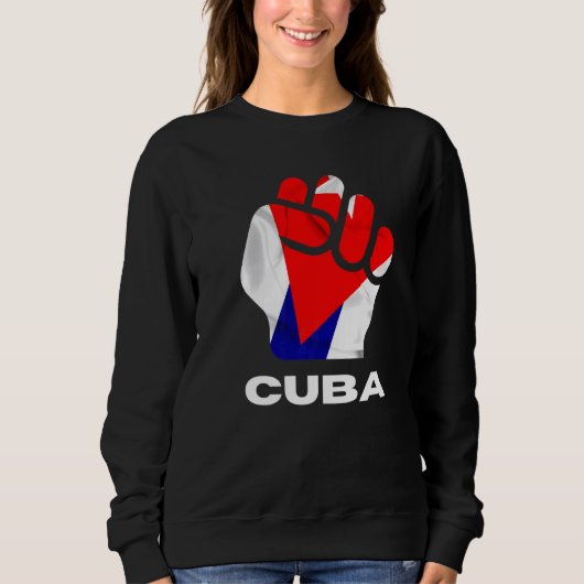Sweatshirt Pouvoir Au Peuple Cubain (Devant)