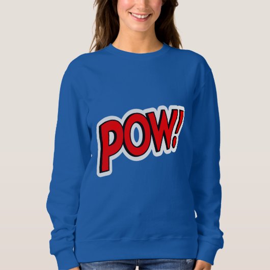 Sweatshirt POW! Graphiques Screwball Bleu (Devant)