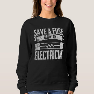 Sweatshirt Power line Économisez du souffle Un électricien Li
