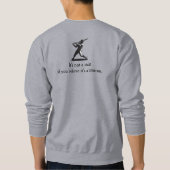 Sweatshirt Power Swing – Conception de baseball de style BD (Dos)