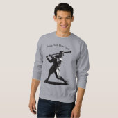 Sweatshirt Power Swing – Conception de baseball de style BD (Devant entier)