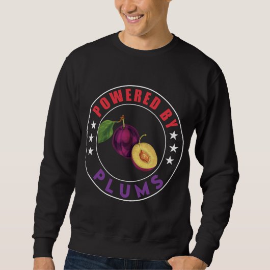 Sweatshirt Powered By Plums Design Amour Fruits (Devant)