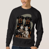 Sweatshirt Powerful Guardian, Rottweilers (Devant)