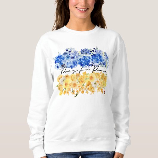 Sweatshirt Pray for Peace. I stand with Ukraine. (Devant)