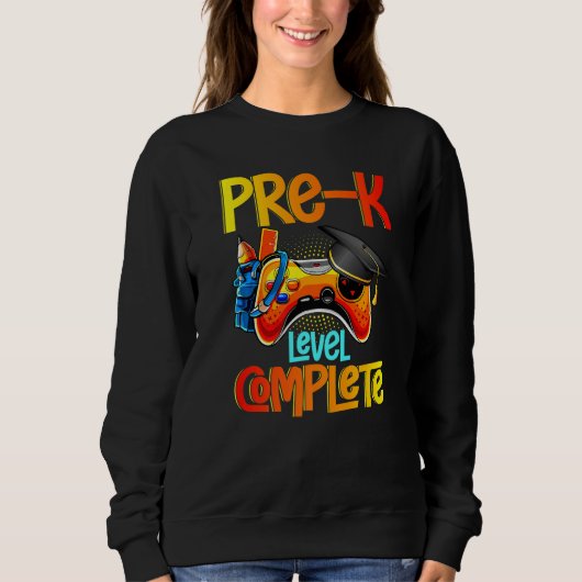 Sweatshirt Pre-K Graduation Gamer Level Complete Video Game G (Devant)