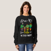 Sweatshirt Pré K Tribe School Cactus Crew Pré K Teacher Squa (Devant entier)