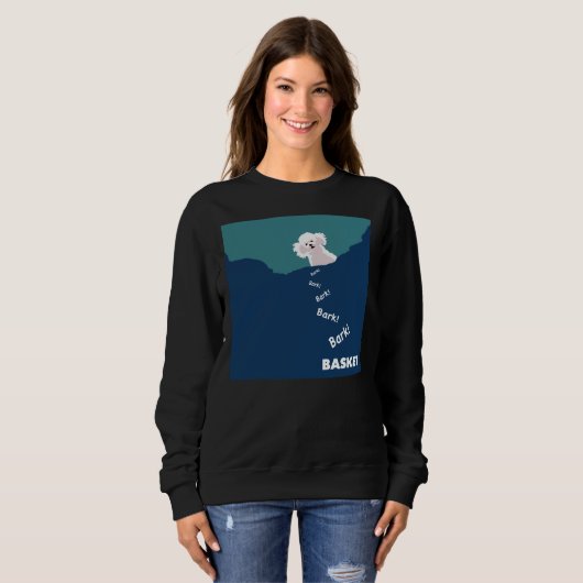 Sweatshirt Précieux Poodle Mini (Devant entier)