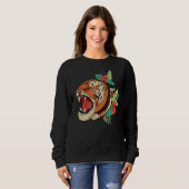 Sweatshirt Predator Jungle Animal Wild Chat Tropical Tig asia (Devant entier)