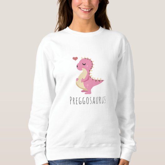 Sweatshirt Preggosaurus mignonne Dinosaure bébé fille (Devant)