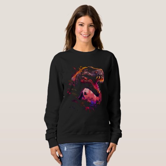 Sweatshirt Prehistoric dinosaurs (Devant entier)