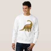 Sweatshirt préhistorique de dinosaure de (Devant entier)