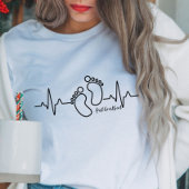 Sweatshirt Premier Faire-part de grossesse Heartbeat