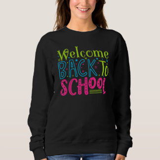 Sweatshirt Premier Jour De L'École Bonjour Étudiant Retour À 