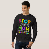 Sweatshirt Premier Jour De L'École Secondaire Retour À L'Écol (Devant entier)