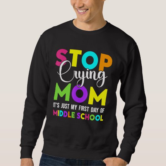 Sweatshirt Premier Jour De L'École Secondaire Retour À L'Écol (Devant)