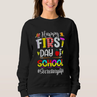 Sweatshirt Premier Jour De Tee - shirts Scolaires Pour Secrét