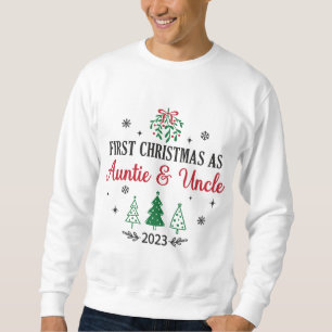 Sweatshirt Premier Noël Comme Tante Et Oncle 2023