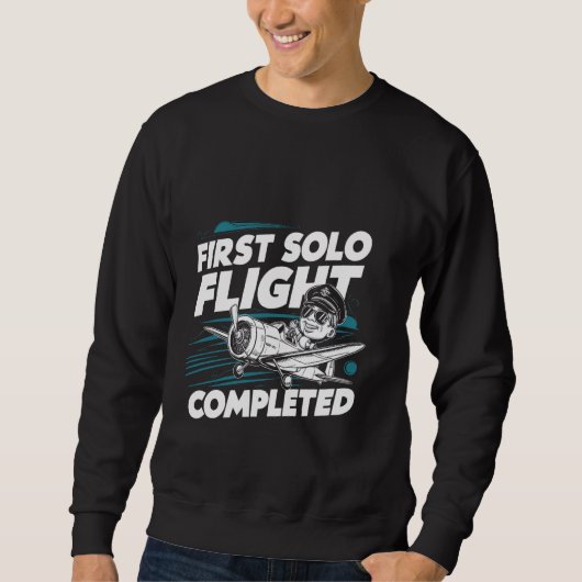 Sweatshirt Premier vol solo terminé — (Devant)