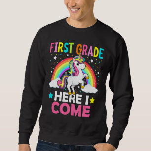 Sweatshirt Première Année Ici Je Reviens Unicorn Retour À L'É