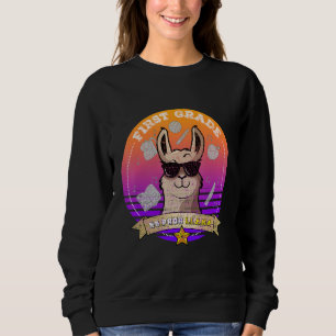 Sweatshirt Première année No Prob Llama Distressed Retour à l