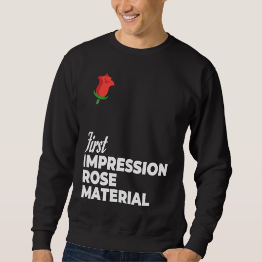 Sweatshirt Première Impression Rose Matériel Bachelorette & B (Devant)