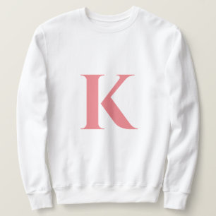 Sweatshirt Première lettre   Monogram Modern Stylish Trendy