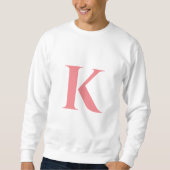 Sweatshirt Première lettre | Monogram Modern Stylish Trendy (Devant)