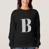 Sweatshirt Première lettre | Monogram Modern Stylish Trendy (Devant)