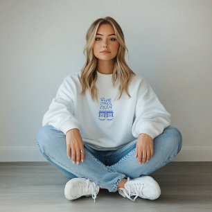 Sweatshirt Premières chaussures bleues pour bébé pour la fête