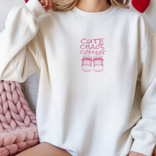 Sweatshirt Premières Fête des Mères enceintes chaussures bébé