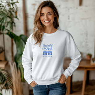 Sweatshirt Premières Fête des Mères enceintes chaussures bleu