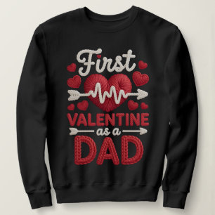 Sweatshirt Premiers Valentines en tant que maman Vêtements av