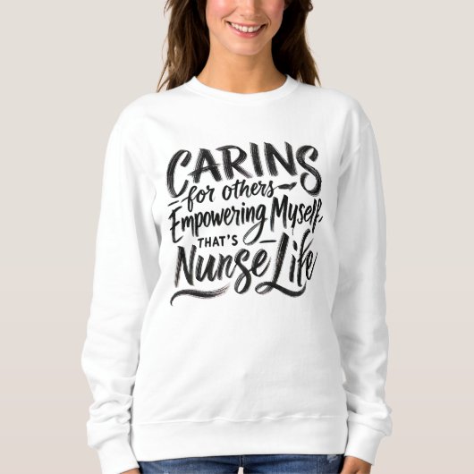 Sweatshirt Prendre soin des autres M'autonomiser (Devant)