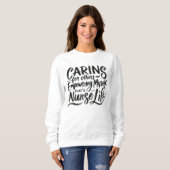 Sweatshirt Prendre soin des autres M'autonomiser (Devant entier)