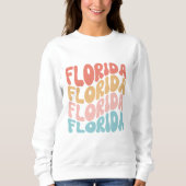 Sweatshirt Preppy Super Retro Floride Typographie tendance (Devant)