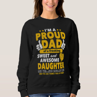 Sweatshirt Présentations Pour Papa De La Fête des pères Fille