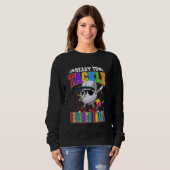 Sweatshirt Prêt À Attaquer Le Baseball De 7E Année Retour À (Devant entier)