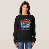 Sweatshirt Prêt À Attaquer Le Requin D'Âge Préscolaire (Devant entier)